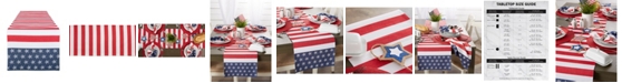 Design Imports Stars and Stripes Jacquard Table Runner, 14" x 72"